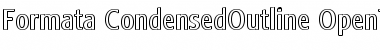 Download Formata Condensed Outline Font Title Preview