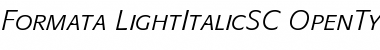 Download Formata Light Italic SC Font Title Preview