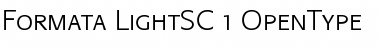 Download Formata Light Small Caps & Oldstyle Figures Font Title Preview