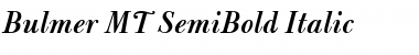 Download Bulmer MT SemiBold Italic Font Title Preview