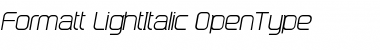 Download Formatt Light Italic Font Title Preview