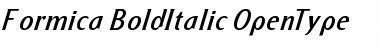 Download Formica BoldItalic Font Title Preview