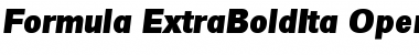 Download Formula-ExtraBoldIta Regular Font Title Preview
