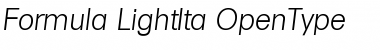 Download Formula-LightIta Regular Font Title Preview