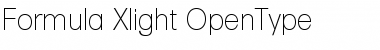 Download Formula-Xlight Regular Font Title Preview