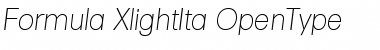 Download Formula-XlightIta Regular Font Title Preview