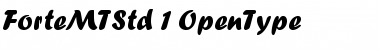 Download Forte MT Std Regular Font Title Preview