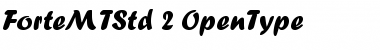 Download Forte MT Std Regular Font Title Preview