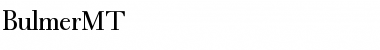 Download BulmerMT Roman Font Title Preview