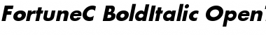 Download FortuneC Bold Italic Font Title Preview
