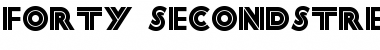 Download FortySecond Street NF Regular Font Title Preview