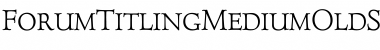Download ForumTitlingMediumOldStyleFigs Regular Font Title Preview