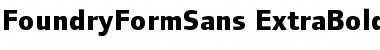Download FoundryFormSans ExtraBold Font Title Preview