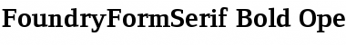 Download FoundryFormSerif Bold Font Title Preview