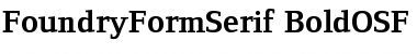 Download FoundryFormSerif BoldOSF Font Title Preview