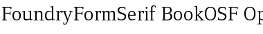 Download FoundryFormSerif BookOSF Font Title Preview
