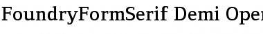 Download FoundryFormSerif Demi Font Title Preview