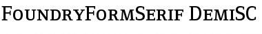 Download FoundryFormSerif DemiSC Font Title Preview
