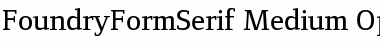 Download FoundryFormSerif Medium Font Title Preview