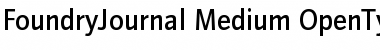 Download FoundryJournal-Medium Regular Font Title Preview
