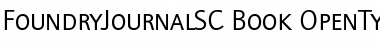 Download FoundryJournalSC-Book Regular Font Title Preview