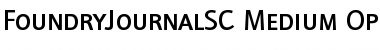 Download FoundryJournalSC-Medium Regular Font Title Preview