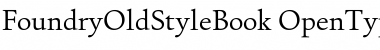 Download FoundryOldStyle Book Font Title Preview