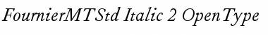 Download Fournier MT Std Italic Font Title Preview