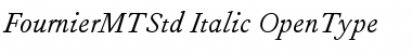 Download Fournier MT Std Italic Font Title Preview