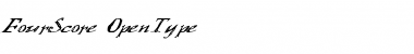 Download FourScore Regular Font Title Preview