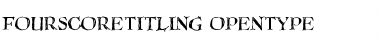 Download FourScoreTitling Regular Font Title Preview