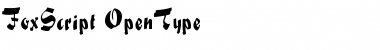 Download FoxScript Regular Font Title Preview