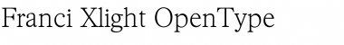 Download Franci Xlight Font Title Preview