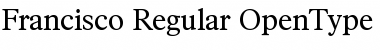 Download Francisco-Regular Regular Font Title Preview