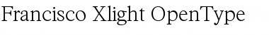 Download Francisco-Xlight Regular Font Title Preview