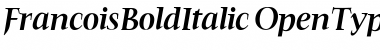 Download FrancoisBoldItalic Regular Font Title Preview