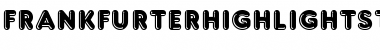 Download Frankfurter Highlight Std Regular Font Title Preview