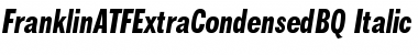 Download FranklinATFExtraCondensedBQ Regular Font Title Preview