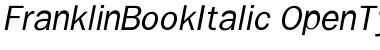 Download Franklin BookItalic Font Title Preview