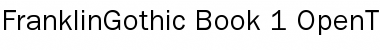 Download ITC Franklin Gothic Book Font Title Preview