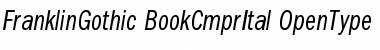 Download ITC Franklin Gothic Book Compressed Italic Font Title Preview