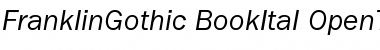 Download ITC Franklin Gothic Book Italic Font Title Preview