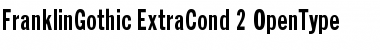 Download Franklin Gothic Extra Condensed Font Title Preview