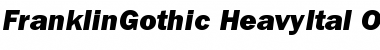 Download ITC Franklin Gothic Heavy Italic Font Title Preview