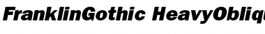 Download ITC Franklin Gothic HeavyOblique Font Title Preview