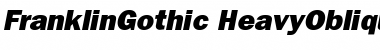 Download ITC Franklin Gothic Heavy Oblique Font Title Preview
