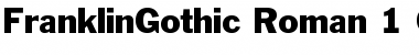 Download FranklinGothic Regular Font Title Preview