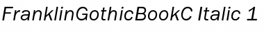 Download FranklinGothicBookC Italic Font Title Preview