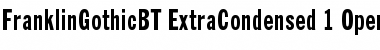 Download Franklin Gothic Extra Condensed Font Title Preview