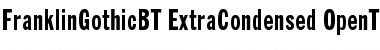 Download Franklin Gothic Extra Condensed Font Title Preview
